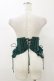 画像2: Ozz oneste / 薔薇刺繍ショートコルセット  グリーン H-26-01-11-017-OO-ZA-KB-ZH (2)