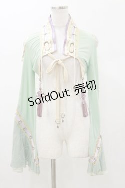画像1: Ozz oneste / 着物襟ボレロ  ミントグリーン H-26-01-11-034-OO-TO-KB-ZH