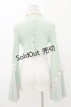 画像2: Ozz oneste / 着物襟ボレロ  ミントグリーン H-26-01-11-034-OO-TO-KB-ZH