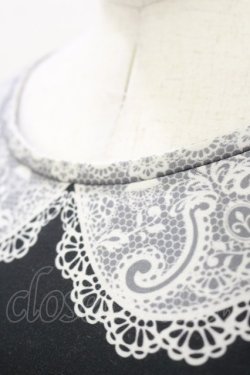 画像3: abilletage / トロンプルイユTシャツワンピース（レースセーラー）  ブラック H-26-01-11-039-GO-OP-KB-ZH