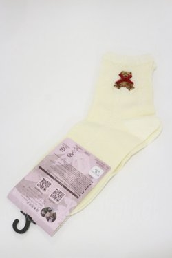 画像1: m petit by misako / TTAMCSリボンクマ  アイボリー H-26-01-12-006-LO-ZA-NS-ZH