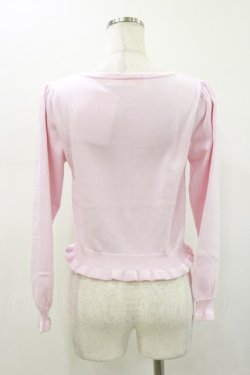 画像2: metamorphose / スワン刺繍入りフリルカーディガン Free ピンク H-26-01-12-047-ME-TO-NS-ZH