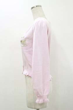 画像3: metamorphose / スワン刺繍入りフリルカーディガン Free ピンク H-26-01-12-047-ME-TO-NS-ZH