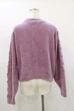 画像2: axes femme / レースアップカーディガン M ピンク H-26-01-12-049-AX-TO-NS-ZH