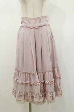 画像1: axes femme / フリル×レーススカウチョ M ピンク H-26-01-12-058-AX-PA-NS-ZH