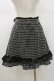 画像2: DearMyLoveWhip / ハートビジューツイードスカート 4L ブラック H-26-01-12-061-LO-SK-NS-ZH (2)