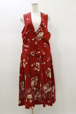 画像1: INGEBORG / ベスト+スカート Free レッド H-26-01-12-072-LO-OP-NS-ZH