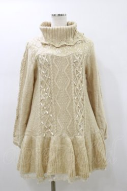 画像1: axes femme / ニットワンピース M 生成り H-26-01-12-075-AX-OP-NS-ZH