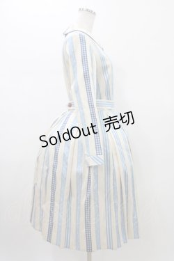 画像3: Jane Marple / Ribbon jacquard stripeのドミトリードレス M アイボリー H-26-01-12-1029-JM-OP-KB-ZH