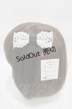 画像2: Melody BasKet / レースリボンヘアクリップ  ブラック H-26-01-12-1004-LO-AC-KB-ZH