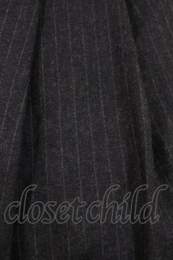 画像4: Jane Marple / フラワーカットワークのストライプジャンパースカート  グレー H-26-01-12-1039-JM-OP-KB-ZH