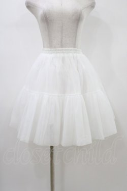 画像1: OZZ ANGELO / オーガンジーパニエ  白 H-26-01-12-1043-OO-SK-KB-ZH