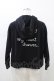 画像2: Jane Marple / Cherry embroideryフレアパーカー  ブラック H-26-01-12-1055-JM-TO-KB-ZH (2)