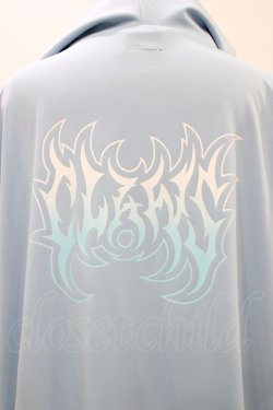 画像3: LISTEN FLAVOR / 猫耳肉球ファイヤー袖メッシュジャージ  ライトブルー×ホワイト H-26-01-12-1056-PU-JA-KB-ZH