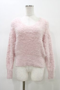 画像1: Katie / SUGARY v neck knit  PINK H-26-01-12-1058-LO-TO-KB-ZH