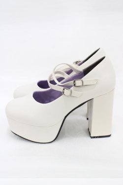 画像2: YOSUKE / 厚底パンプス LL(約24~24.5cm) アイボリー H-26-01-12-1001-PU-SH-KB-ZH