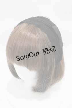 画像1: Melody BasKet / 旋律で紡いだレースカチューシャ  ブラック H-26-01-12-1008-LO-AC-KB-ZH