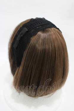 画像2: Melody BasKet / 旋律で紡いだレースカチューシャ  ブラック H-26-01-12-1008-LO-AC-KB-ZH