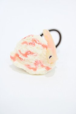 画像2: Q-pot. / ピーチアイスクリームヘアゴム  ピーチ H-26-01-12-1009-QP-AC-KB-ZH