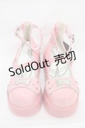 TRANSFER STUDENT / 厚底ストラップシューズ 40(約25cm) ピンク H-26-01-12-1002-0-SH-KB-ZH