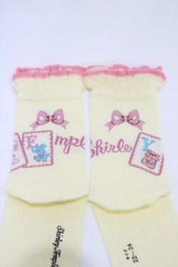 画像3: Shirley Temple / アルファベットカードソックス 22-24cm クリーム H-26-01-12-1014-ET-ZA-KB-ZH