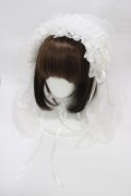 Triple fortune / ヴェールヘッドドレス  ホワイト H-26-01-12-1015-EL-AC-KB-ZH