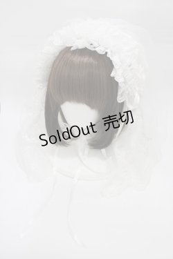 画像1: Triple fortune / ヴェールヘッドドレス  ホワイト H-26-01-12-1015-EL-AC-KB-ZH