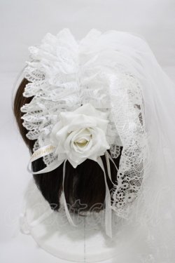 画像3: Triple fortune / ヴェールヘッドドレス  ホワイト H-26-01-12-1015-EL-AC-KB-ZH