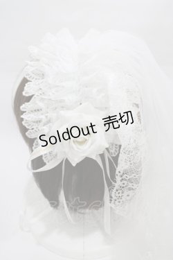 画像3: Triple fortune / ヴェールヘッドドレス  ホワイト H-26-01-12-1015-EL-AC-KB-ZH