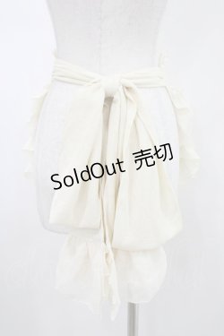 画像2: 星箱works / MARION CREPES×HoshibakoWorksフリルカフェエプロン  アイボリー H-26-01-12-1016-PU-ZA-KB-ZH