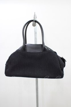 画像2: Moi-meme-Moitie / ブラックレースバッグ  黒 H-26-01-12-1017-MO-BG-KB-ZH