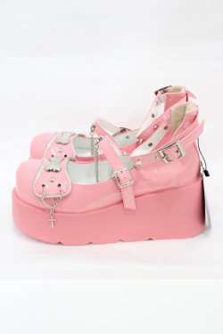 画像2: TRANSFER STUDENT / 厚底ストラップシューズ 40(約25cm) ピンク H-26-01-12-1002-0-SH-KB-ZH