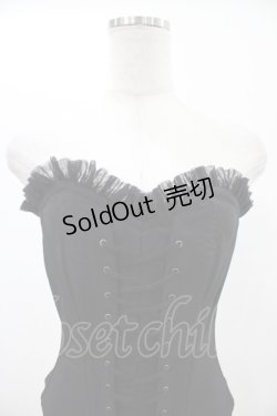 画像4: Na+H / larmeコルセット  黒 H-26-01-12-1022-PU-TO-KB-ZH