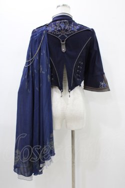 画像2: Ozz oneste / 青薔薇マント付ジャケット  ネイビー H-26-01-12-1023-OO-JA-KB-ZH