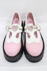 画像1: Demonia / SLACKER-23厚底シューズ US10(約26~26.5cm) ピンク H-26-01-12-1003-PU-SH-KB-ZH (1)