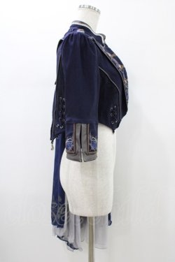 画像3: Ozz oneste / 青薔薇マント付ジャケット  ネイビー H-26-01-12-1023-OO-JA-KB-ZH