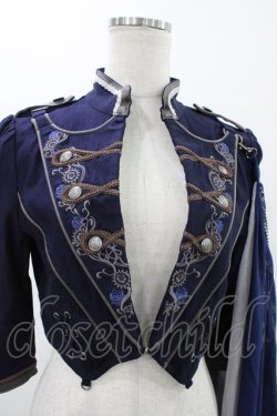 画像4: Ozz oneste / 青薔薇マント付ジャケット  ネイビー H-26-01-12-1023-OO-JA-KB-ZH