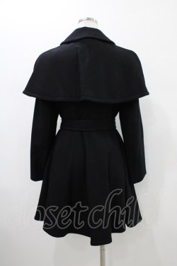 画像2: Jane Marple / ケープ付ウールコート  ブラック H-26-01-12-1024-JM-CO-KB-ZH