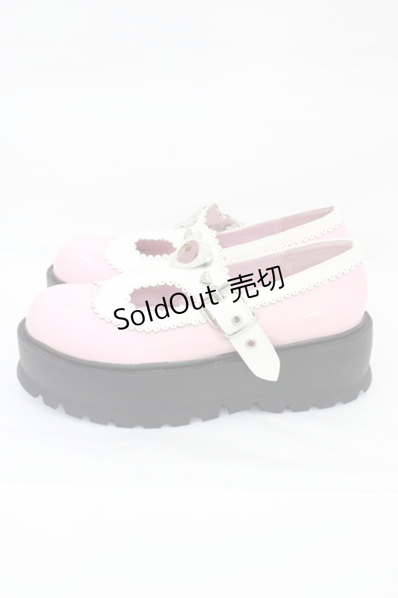 画像2: Demonia / SLACKER-23厚底シューズ US10(約26~26.5cm) ピンク H-26-01-12-1003-PU-SH-KB-ZH (2)