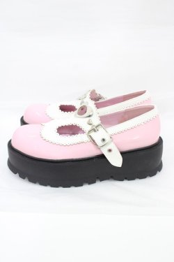 画像2: Demonia / SLACKER-23厚底シューズ US10(約26~26.5cm) ピンク H-26-01-12-1003-PU-SH-KB-ZH