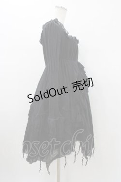 画像3: STIGMATA / ダメージガーゼワンピース  ブラック H-26-01-12-1025-GO-OP-KB-ZH