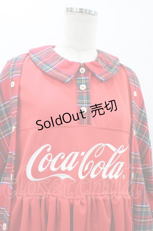 画像4: HEIHEI / Coca-Cola限定ワンピース  レッド H-26-01-12-1026-PU-OP-KB-ZH (4)