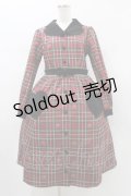 Melody BasKet / ノーブルタータンワンピース  レッド H-26-01-12-1027-LO-OP-KB-ZH