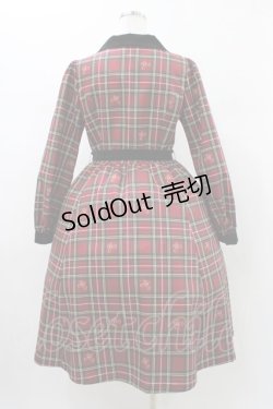 画像2: Melody BasKet / ノーブルタータンワンピース  レッド H-26-01-12-1027-LO-OP-KB-ZH