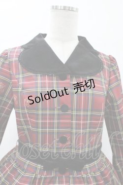 画像4: Melody BasKet / ノーブルタータンワンピース  レッド H-26-01-12-1027-LO-OP-KB-ZH