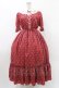 画像1: Melody BasKet / Little dot Ribbonレース襟ワンピース L レッド H-26-01-12-1028-LO-OP-KB-ZH (1)