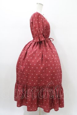 画像3: Melody BasKet / Little dot Ribbonレース襟ワンピース L レッド H-26-01-12-1028-LO-OP-KB-ZH