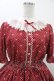 画像4: Melody BasKet / Little dot Ribbonレース襟ワンピース L レッド H-26-01-12-1028-LO-OP-KB-ZH (4)