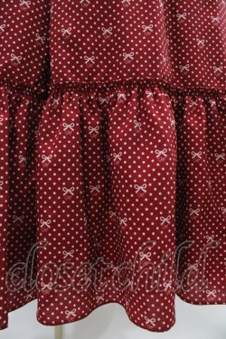画像5: Melody BasKet / Little dot Ribbonレース襟ワンピース L レッド H-26-01-12-1028-LO-OP-KB-ZH