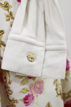 画像5: JESUS DIAMANTE / グレイスドールワンピ 42 オフ白×新オーナメントローズローズ H-26-01-12-078-JE-OP-NS-ZH